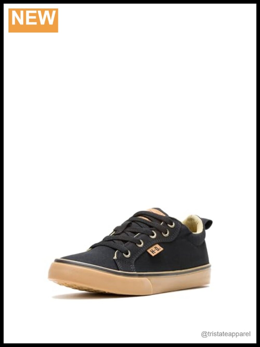 Canvas Motorcycle Casual Sneaker Lace-Up Cushioned Skateboarding Shoe